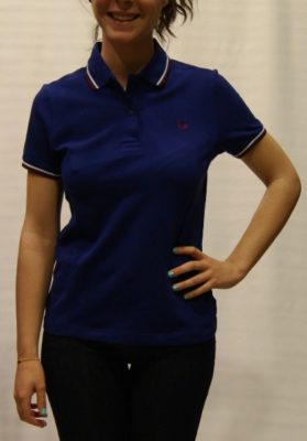 polo fred perry mujer azul